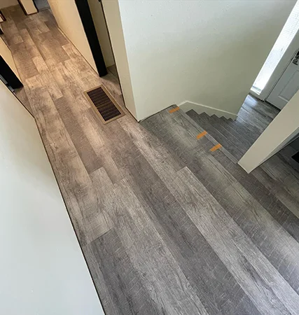 Modern vinyl plank installation in Renton home