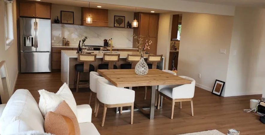 Kitchen remodeling and addition in Renton